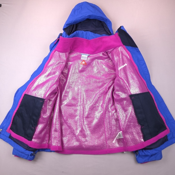 Columbia Omni-Heat Interchange 3-in-1 Jacket Women’s M Blue Pink Liner - Picture 4 of 13
